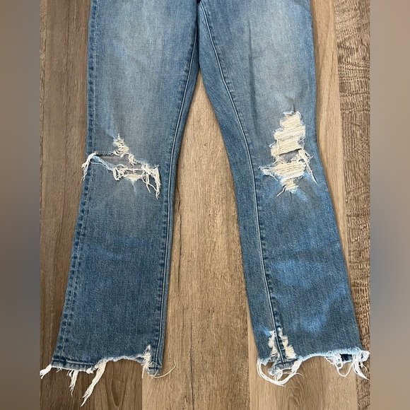 Mother Superior The Insider Ankle Chew Distressed Jeans Size 24 destroyed Bills - Picture 5 of 13